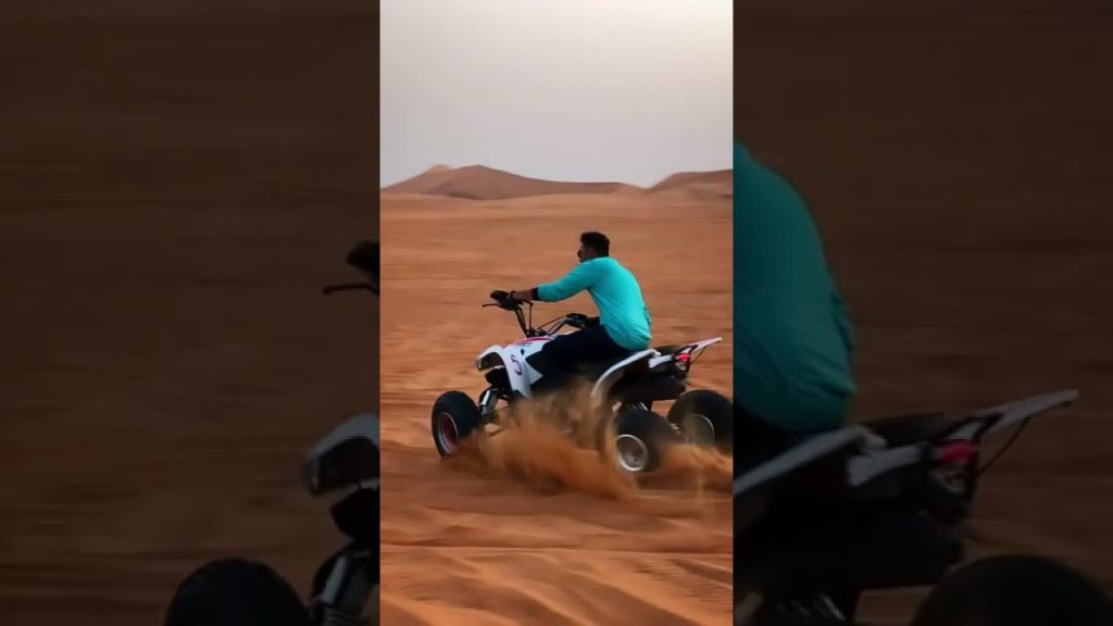 Dykumos safaris Dubajus, pasivažinėjimas keturračiais dykumoje