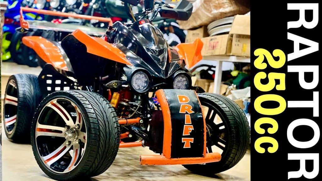 Raptor 250Cc keturratis ATV 2022 |  Pirmas žvilgsnis |  Kaina ir savybės |  Bike Mate PK