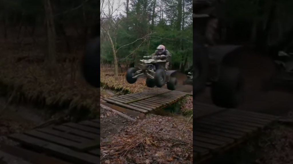 Fun bridge jump - ATV’s